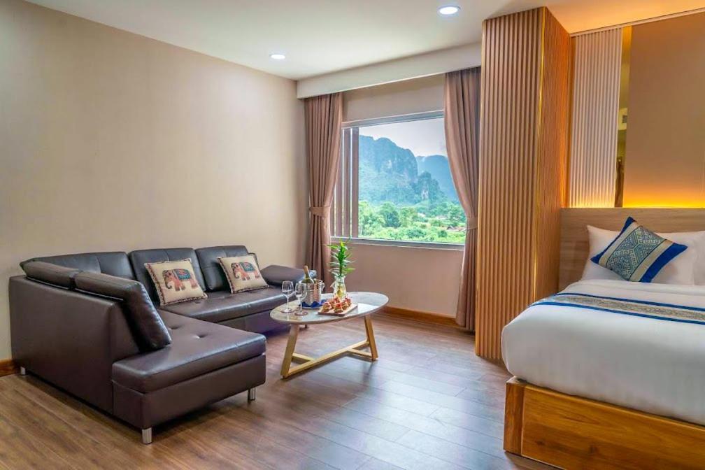 S Vangvieng Boutique Hotel Vang Vieng Dış mekan fotoğraf