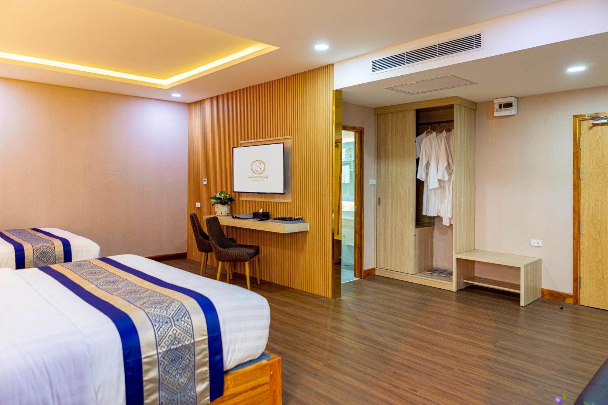 S Vangvieng Boutique Hotel Vang Vieng Dış mekan fotoğraf